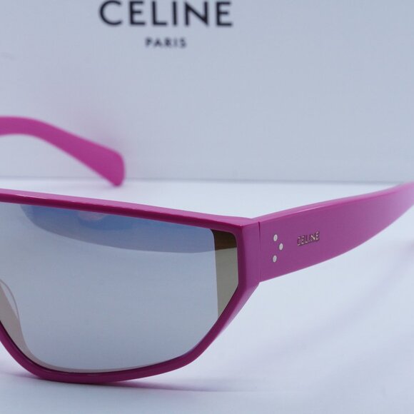 FINAL PRICE NEW CELINE CL40195I 75C PINK SILVER SUNGLASSES - Picture 4 of 11